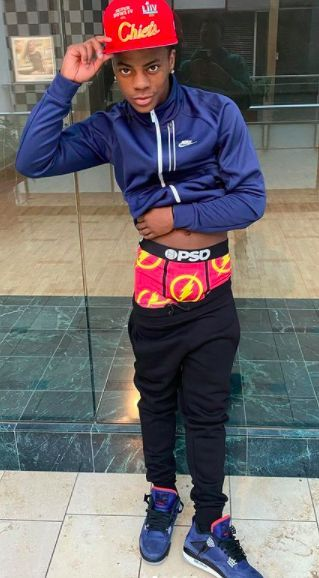 Man in Chiefs cap and Flash underwear
